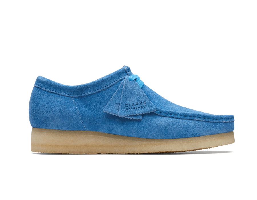 Wallabee Bright Blue Shoes