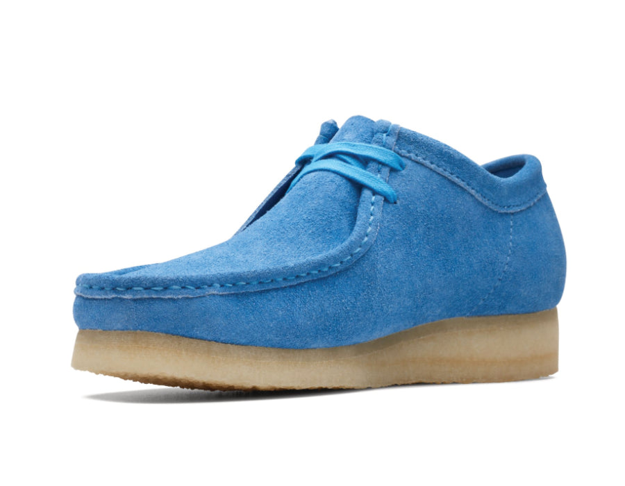 Wallabee Bright Blue Shoes