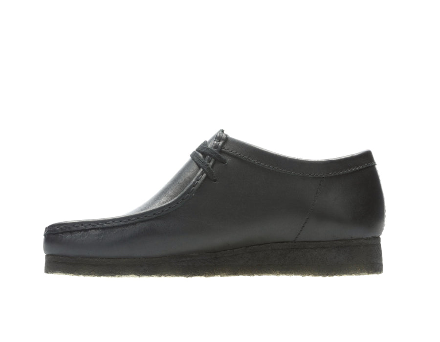 Wallabee Black Leather Shoes