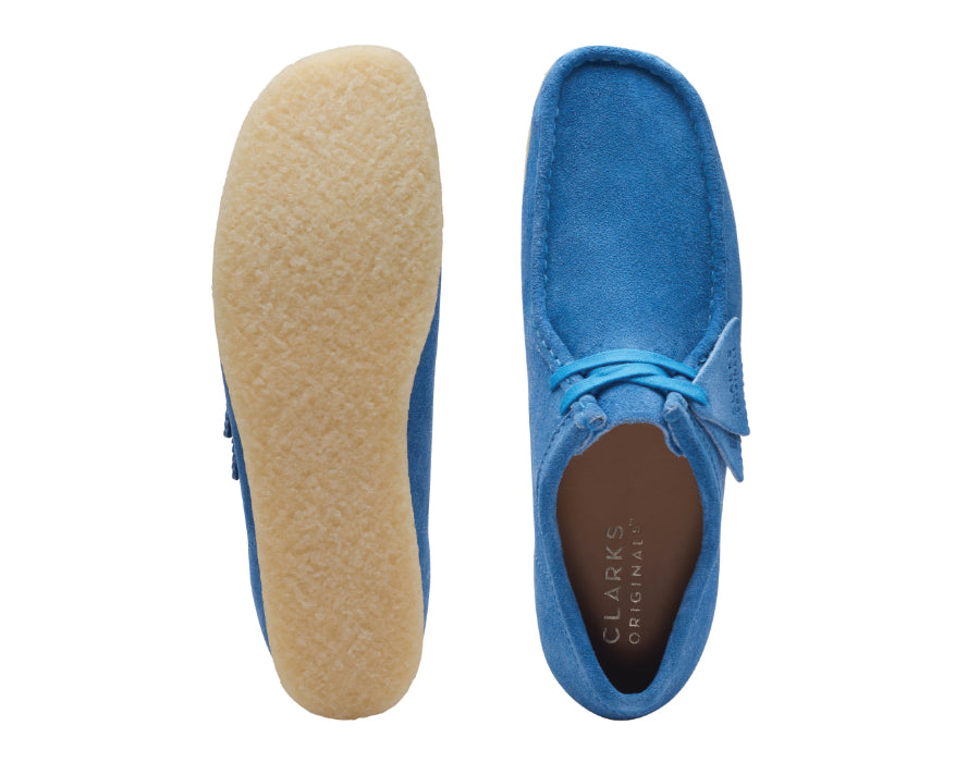 Wallabee Bright Blue Shoes